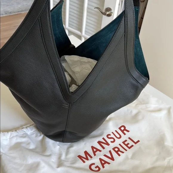 Mansur Gavriel Soft M Hobo, Seaweed - Picture 5 of 9